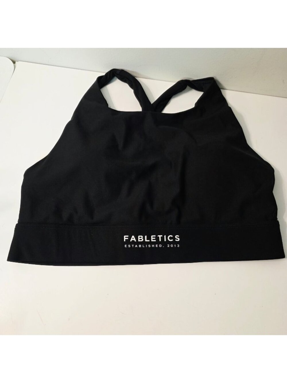 Fabletics Black Wireless Sports Bra with Removable Pads Large